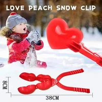 snow snowball maker clip creative love shaped snowball clip snow sand mold tool valentines day kid winter snow toy tools