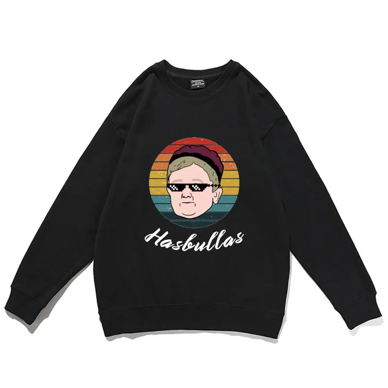 

Team Hasbulla Smile Classic Vintage Sweatshirt Hasbulla Fighting Meme Retro Men Women Daily Oversized Sweatshirts Man Pullover