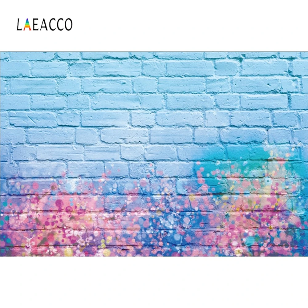 Laeacco темно граффити на кирпичной стене для портретной фотосъемки в стиле гранж с