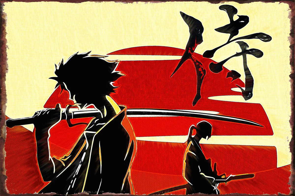 

Anime Samurai Champloo Metal Sign Tin Sign Tin Plates Wall Decor Room Decoration Retro Vintage For Man Cave Cafe Pub Home Club