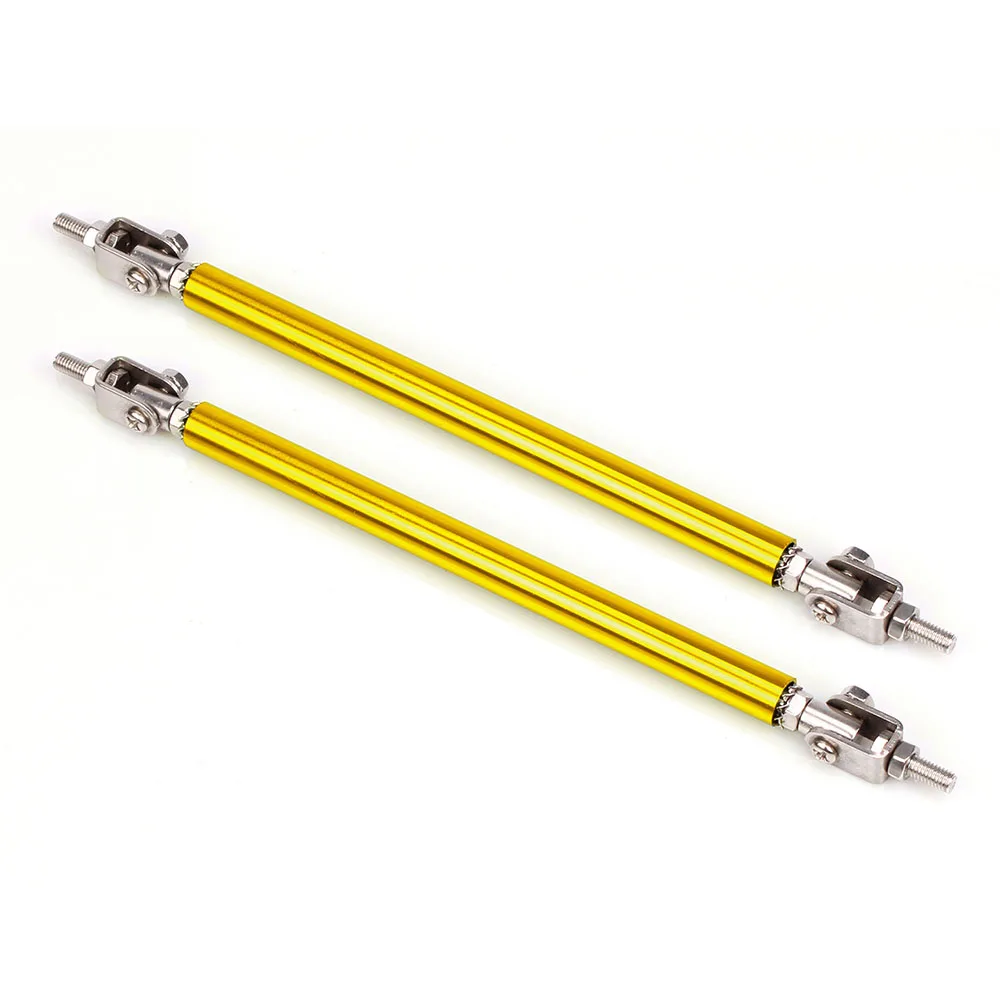 Gold150mm RASTP-2Pcs/комплект Универсальный Регулируемый 85 мм 150 мм Автомобильный передний бампер протектор для губ стержень разветвитель стойки галстук бар Поддержка стержень RS-BTD009 - Цвет: Gold150mm