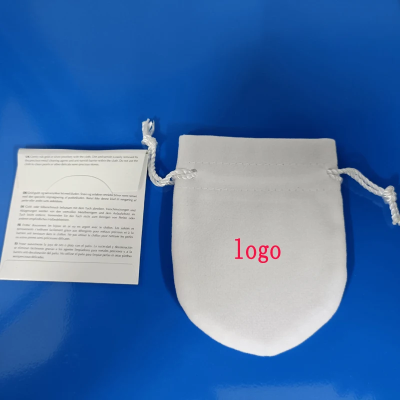 

20/50/100pcs lot Flannel Bag Pouch For Bead Charm Bracelet Women Original Fit Pandora Jewelry Gift White Bags Outer Packaging