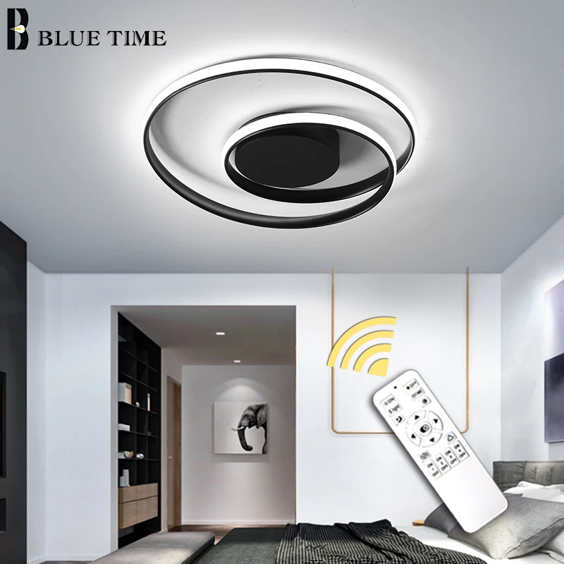 Черно белая рамка современные светодиодные потолочные лампы для гостиной