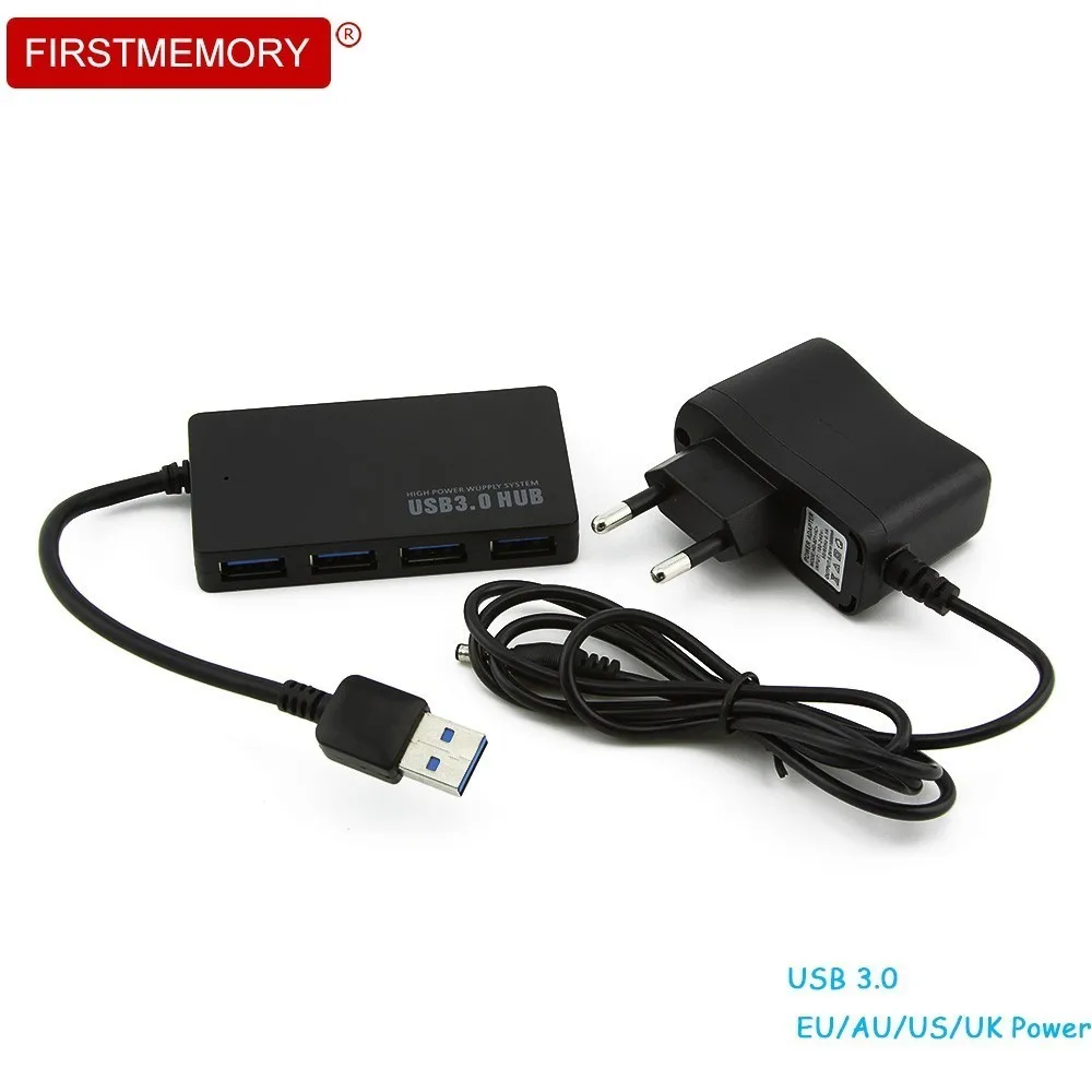4 порта USB 3 0 концентратор многопортовый usb адаптер с ЕС/AU/США/Великобритания