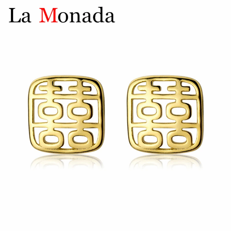 Новый дизайн серебро 925 пробы китайская культура удачи полые китайские Xi