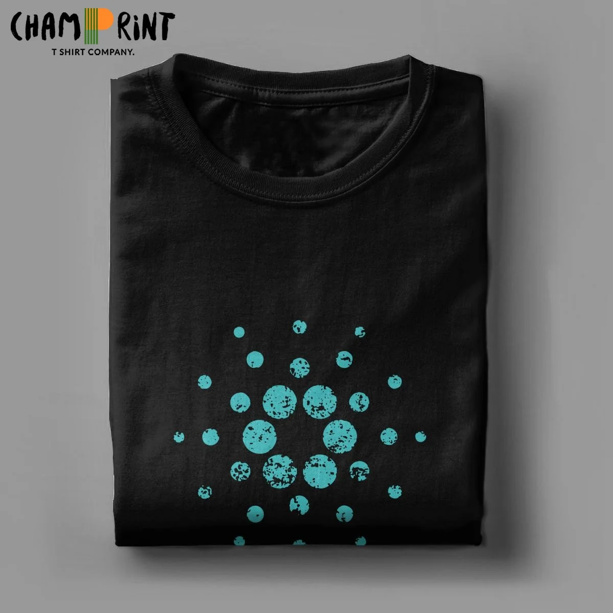 Cardano Ada логотип крипто в винтажном стиле футболки для мужчин 100% хлопок