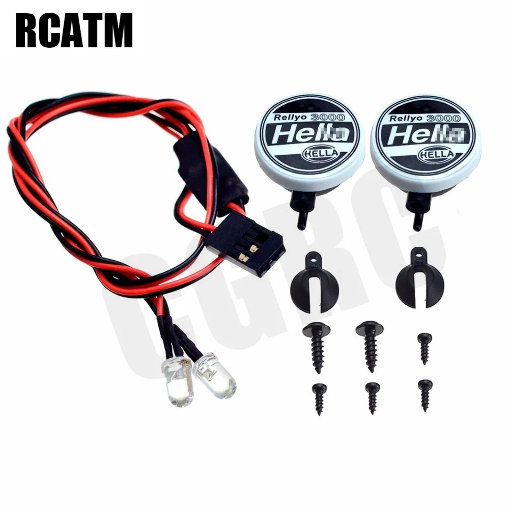 2 шт. Светодиодный точечный светильник для крыши абажур 1/10 RC Гусеничный