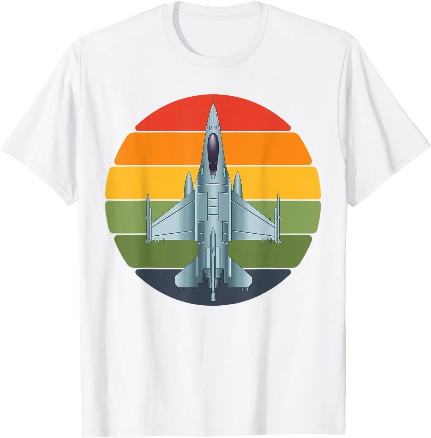 Подарочная Футболка-Авиатор Jet Fighter в стиле ретро Летняя Хлопковая мужская