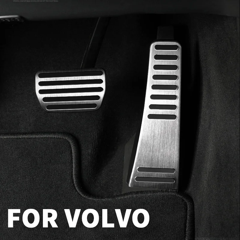 Для Volvo XC60 XC90 S60 S90 V90CC V60 2017 2018 2019 2020 2021 топливная педаль газа, педаль тормоза, педаль акселератора, крышка акселератора, аксессуары