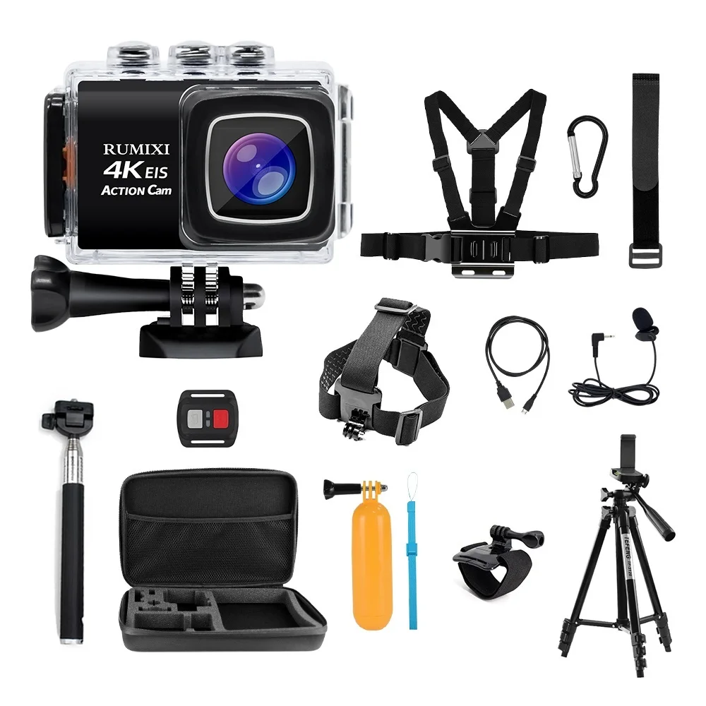 Экшн камера HD 4K спортивная с встроенным Wi Fi и функцией EIS|Экшн-камеры| |