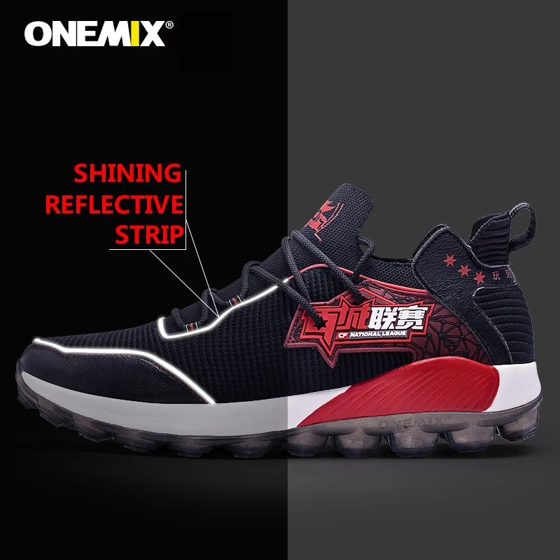 ONEMIX Non-slip Air Cushion Sport Shoes for Men Marathon Professional Running Shoes Outdoor Breathable Trianers Sneakers Women