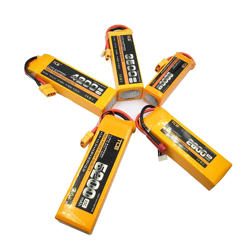 TCB RC LiPo батарея 3s 11,1 V 2200mah 2600mah 3500mah 4200mah 5200mah 10000mah 25C 35C для RC самолета автомобиля лодки 3S батареи