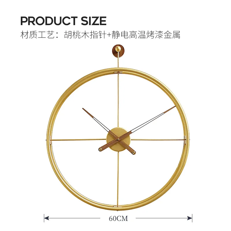Creative minimalist wall clock living room home fashion modern art personality big | Электроника