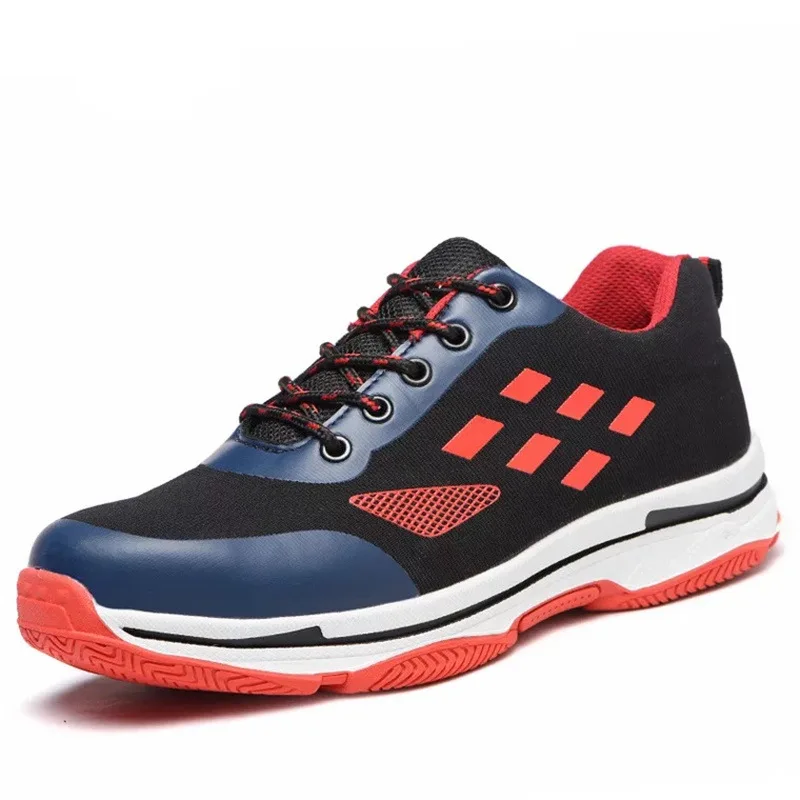 Новые защитные кроссовки мужские летние тонкие рабочие ботинки с перфорацией