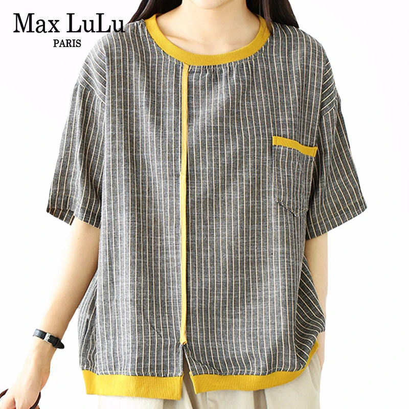 Max LuLu 2020 летние китайские модные дизайнерские женские винтажные Топы