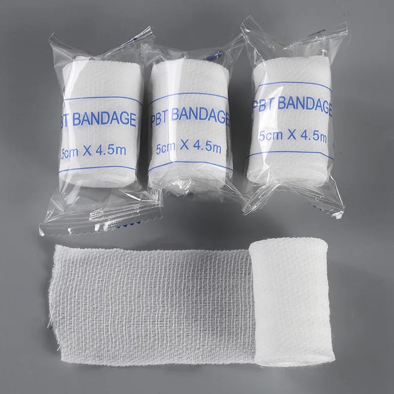 

Cotton PBT Elastic Bandage Skin Friendly Breathable First Aid Kit Gauze Wound Dressing Medical Nursing Emergency Care Bandage