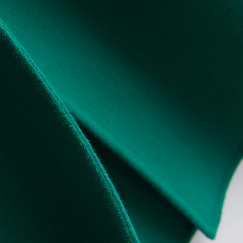 

new arrival 100% woolen classic long style belted long handmade double faced wool cashmere coat women