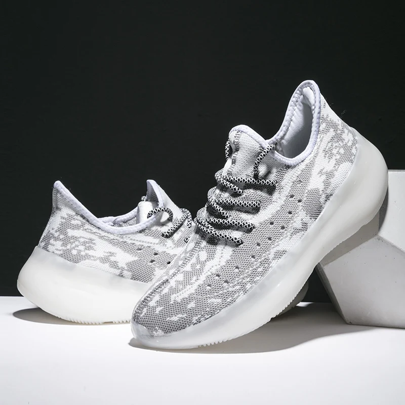 

Мужские кроссовки из кокосовой ткани, дышащие спортивные туфли, Повседневная модная обувь для бега, лето