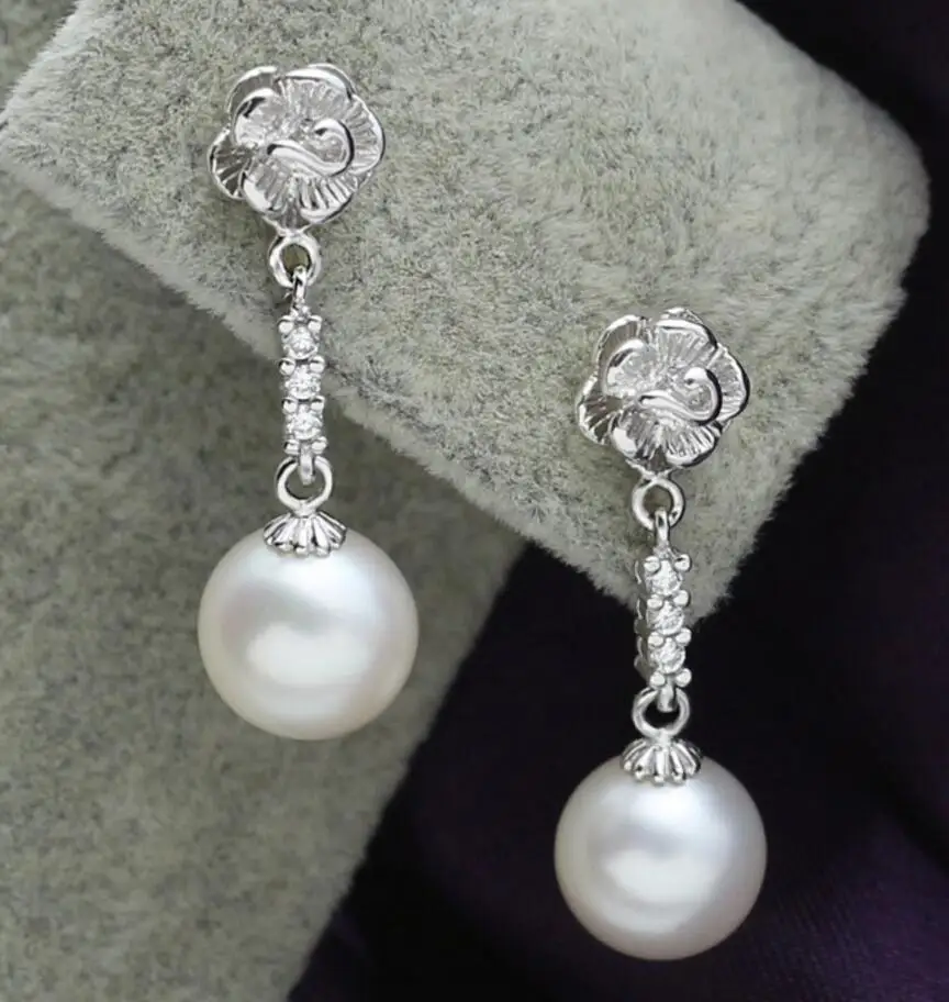 Новинка 1107 + натуральные жемчужные серьги в виде раковины модные изысканные