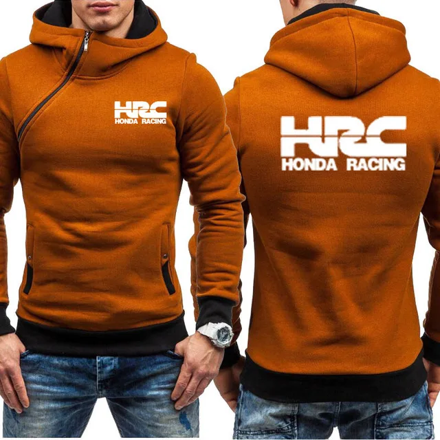 Мужские толстовки с капюшоном HRC гоночный мотоцикл автомобиль логотип печать
