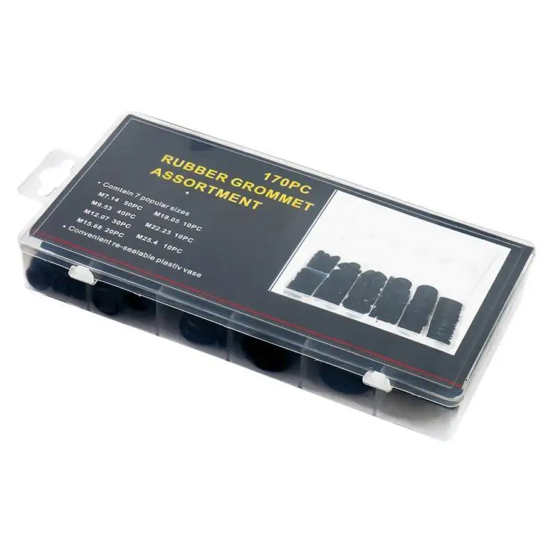 Набор уплотнительных заглушек для электрической резиновой проволоки 7 14 25 4 мм