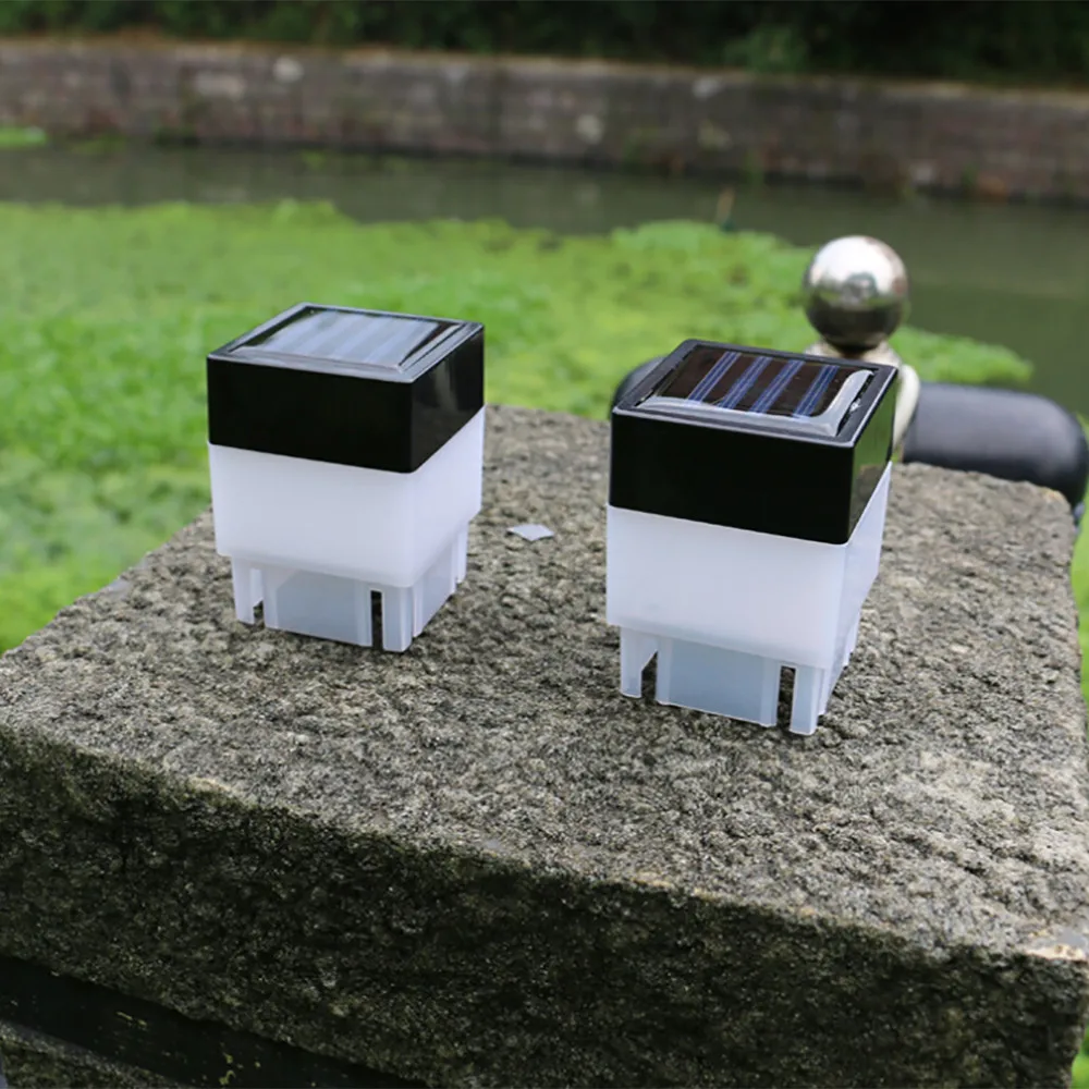 

High Brightness Solar Fence Light Powered Outdoor LED Square Fence Light Garden Landscape Post Deck Lamp