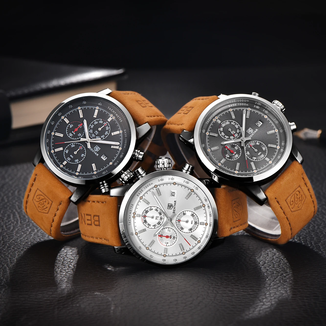 2021 новый BENYAR лучший бренд класса люкс мужские часы кварцевые водостойкие