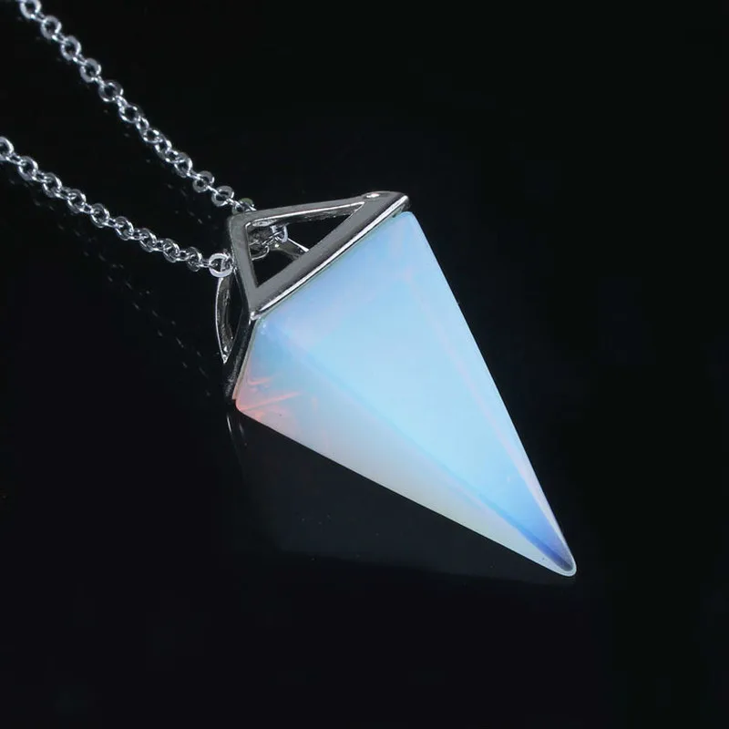 Натуральный драгоценный камень искусственное ожерелье Кристалл Рейки кварцевый