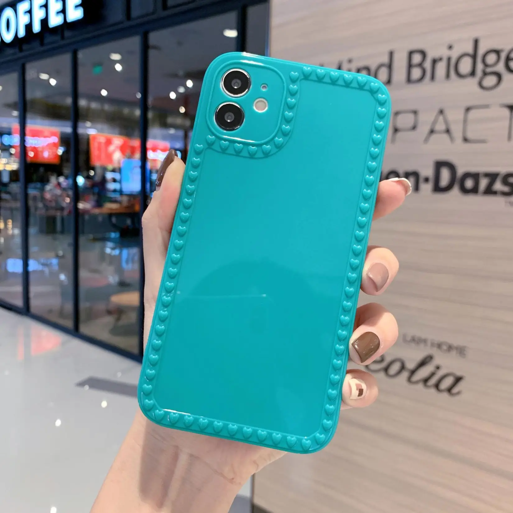 

For iPhone11Pro max 12PRO phone case solid color shiny silicone case for iphone 11 cases for women