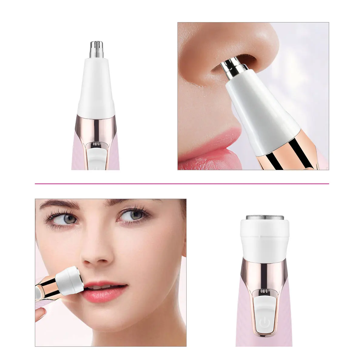 

CkeyiN 5 ln 1 Electric Hair Remover Lady Nose Hair Trimmer Bikini Trimmer Eyebrow Shaver Shaper Armpit Painless Women Epilator50