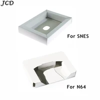 jcd for snes sfc carton replacement inner inlay insert tray us pal game card packing box for n64 cartridge package inner tray