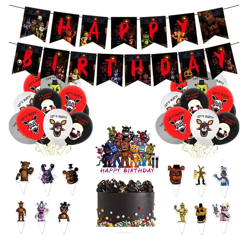 38 шт./компл. набор украшений для вечеринки в честь Дня Рождения с изображением