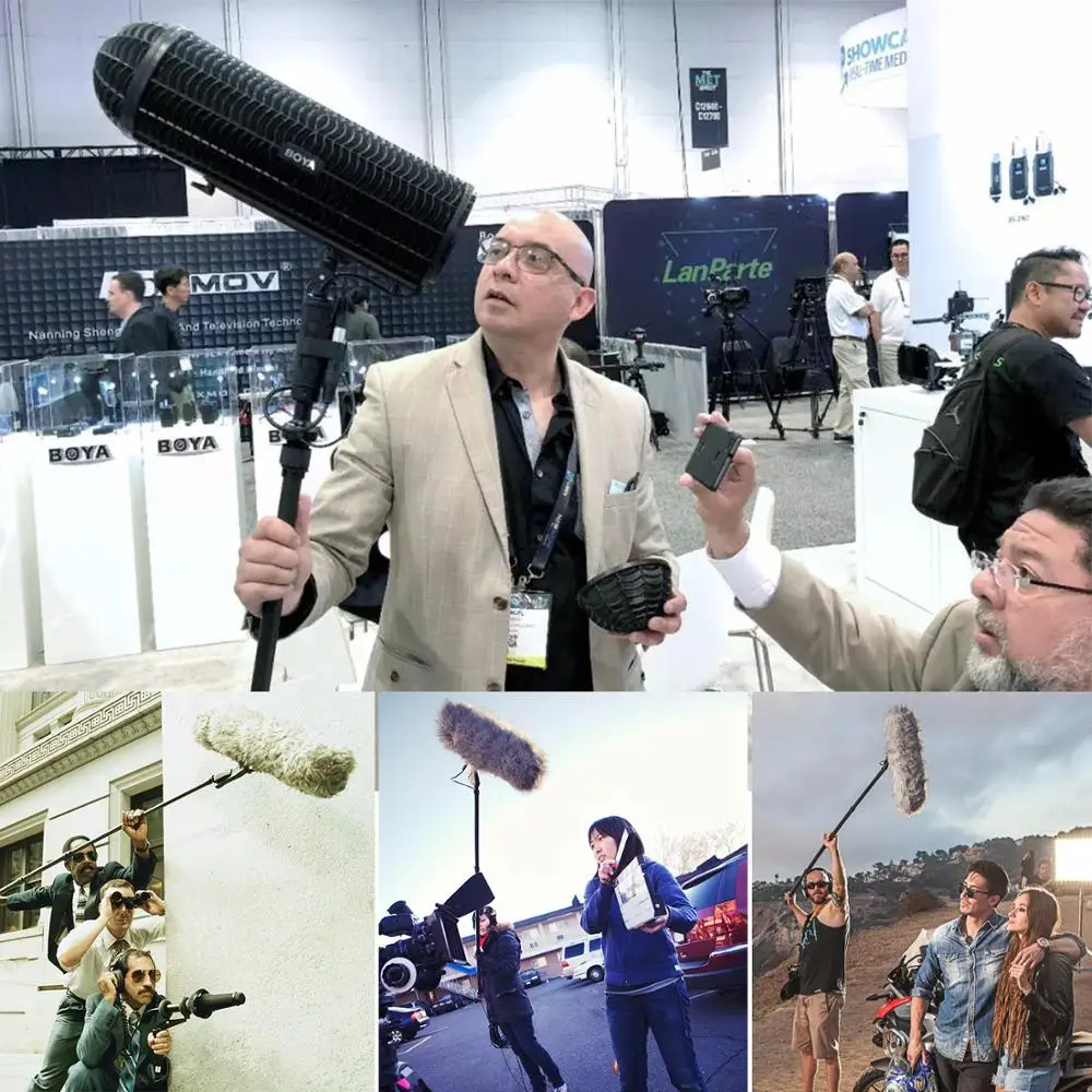 BOYA BY WS1000 система для ветрового стекла и подвески с XLR штекерным гнездовым входом s