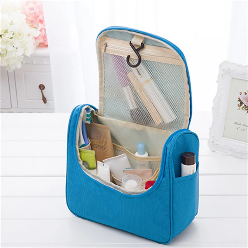 

1PC Portable Storage Bags Hanging Waterproof Travel Makeup Cosmetic Organizer Bag Bathroom Toiletry Wash Bags 22.5*21*10.5cm