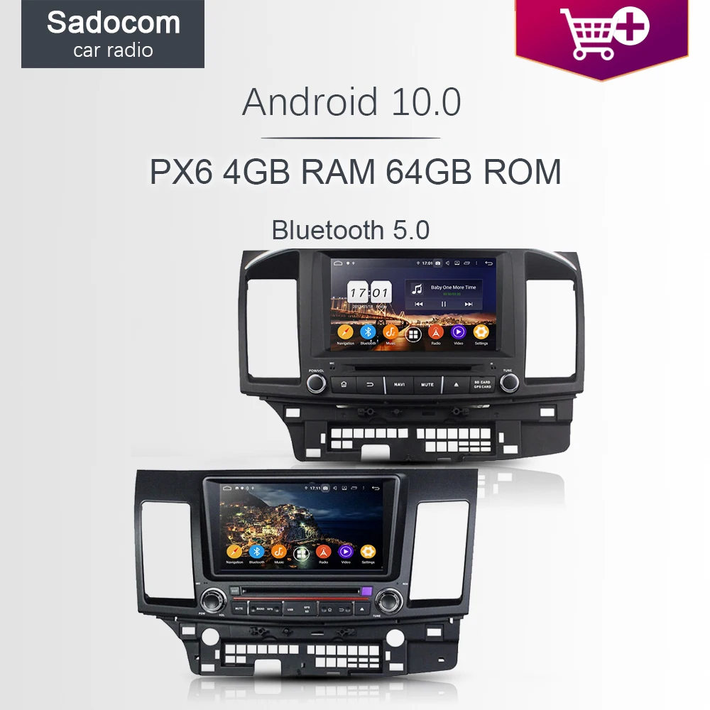 720P PX6 8 &quotDSP 2 din Android 10 0 4 Гб ОЗУ ядер автомобильный dvd плеер GPS Авторадио BT 5 для MITSUBISHI