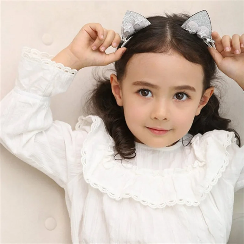 Модные милые заколки для волос детские заколки-кролики аксессуары со звездами и