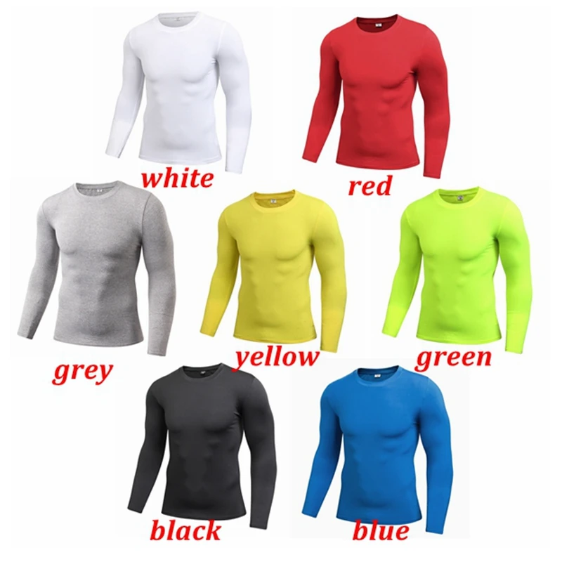 2021 Rashgard Running T-shirt Comfortable Mens Compression Under Base Layer Top Long Sleeve Tights Sports Gym T Shirt Fitness