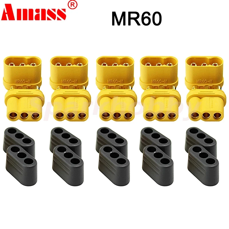 5 пар разъемов Amass XT90S XT90 XT60 XT60H XT30 MR30 MR60 MT30 MT60 XT60I XT60W XT60PW XT30PW T-type PW XT150 AS150 EC5 | Игрушки