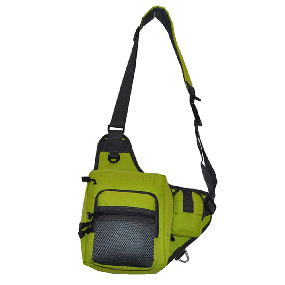 Crossbody Fishing Bag Adjustable Sports Compartment Durable Anti Tear Lure Pack Wear Resistance Waterproof Outdoor Waist Storage | Спорт и