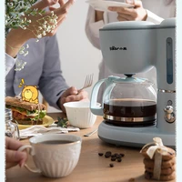 bear coffee machine household drip type small mini coffee maker tea teapot making coffee coffee machine