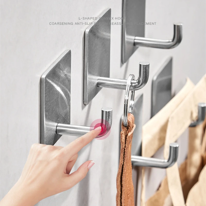 1 шт. крючки для халата черный/белый крючок полотенец из нержавеющей стали 304