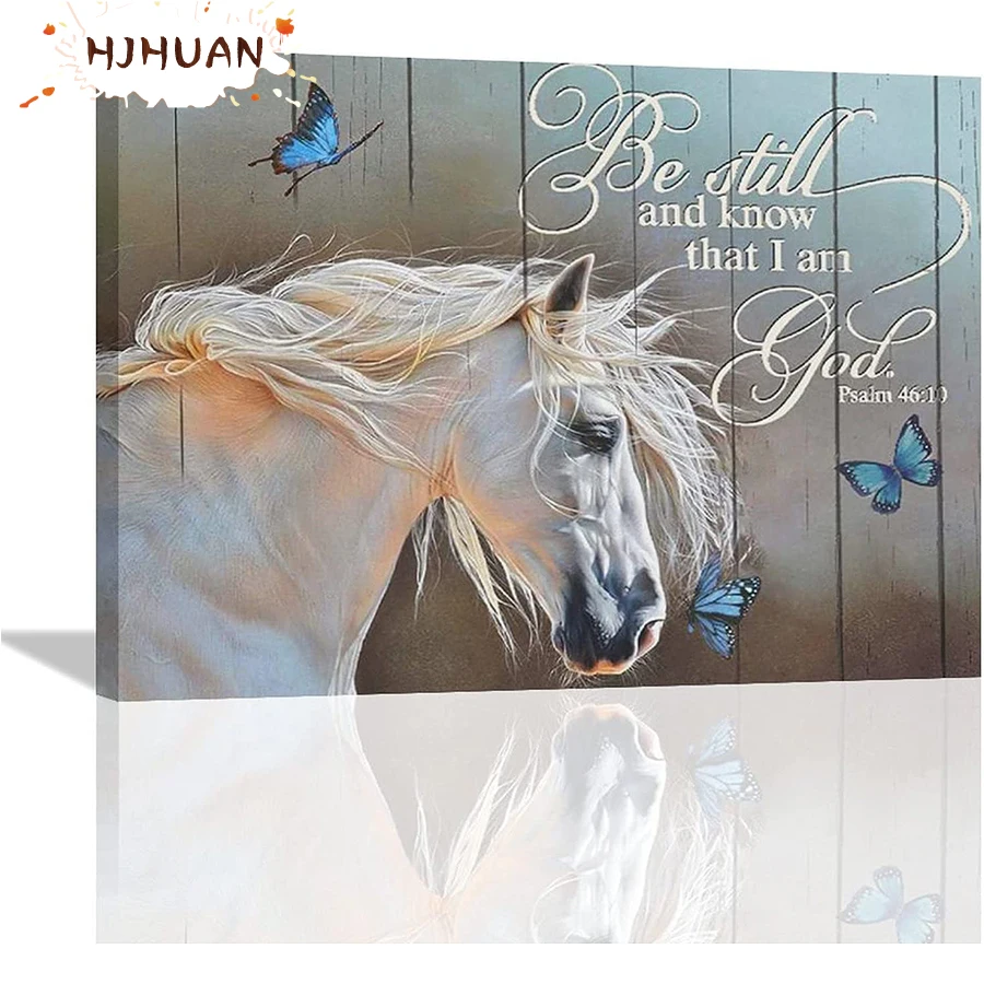 

Алмазная живопись «сделай сам» 5D с изображением животных, лошади, наборы для вышивки крестиком, полная круглая вышивка, мозаика, искусство, ...