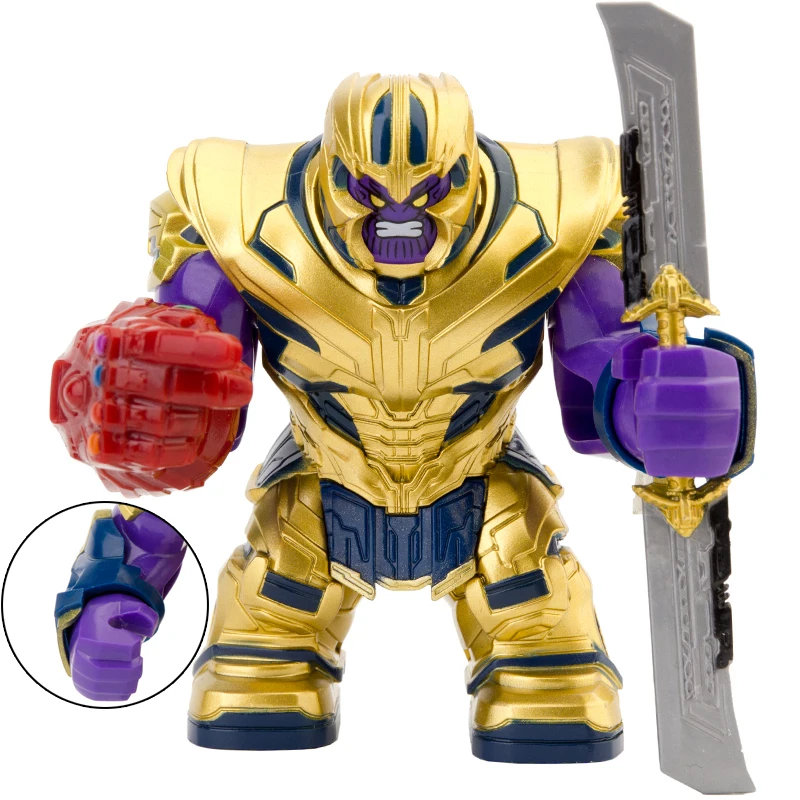 End Game Thano 7CM Big Size Figures Infinity Gems Gauntlet Sword Mini Dolls Building Blocks Bricks Toy For Children | Игрушки и хобби