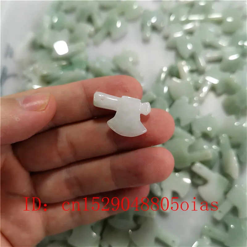 DIY Natural Jade Beads Jadeite Axe Ax Pendant Emerald Jewelry Fashion Charm Accessories | Украшения и аксессуары
