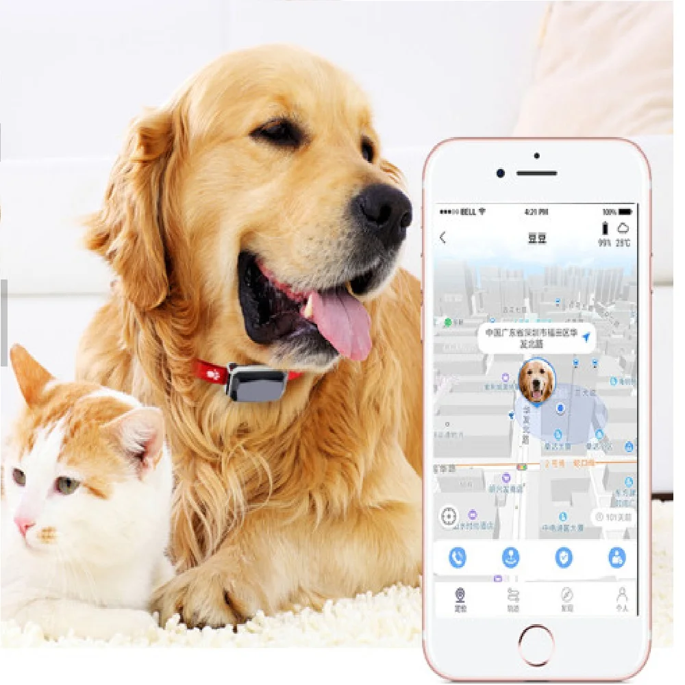 GPS трекер Водонепроницаемый собачий ошейник с анти потерянный Pet для обнаружения