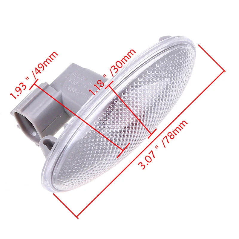 1 шт. автомобильный светильник бокового сигнала 12 В янтарный светодиодный