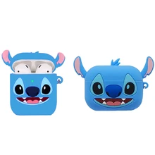 Disney Lilo Stitch Soft Silicone Wireless Earphone Cases Cartoon Airpods Pro Case