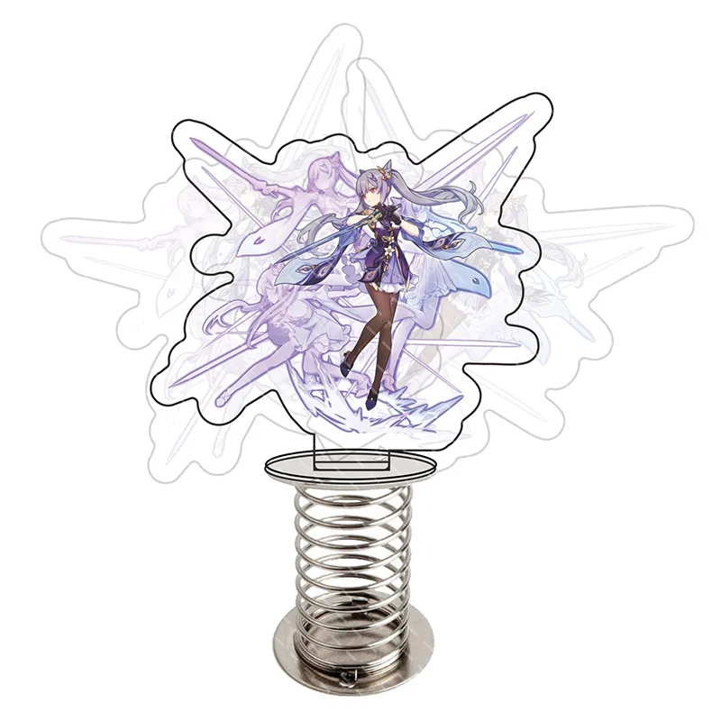

Game Genshin Impact Diluc Razor Klee Acrylic Stand Model Plate Toy Figure Morax Xiao Spring Swing Doll Desk Decor Action Prop