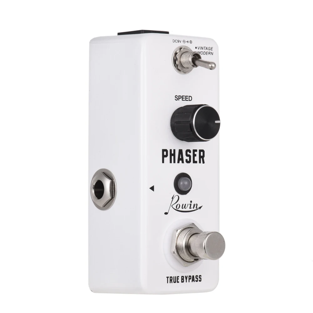 

Rowin Pure Analog Phaser Guitar Effect Pedal 2 Working Modes Vintage/Modern Aluminum Alloy Shell True Bypass