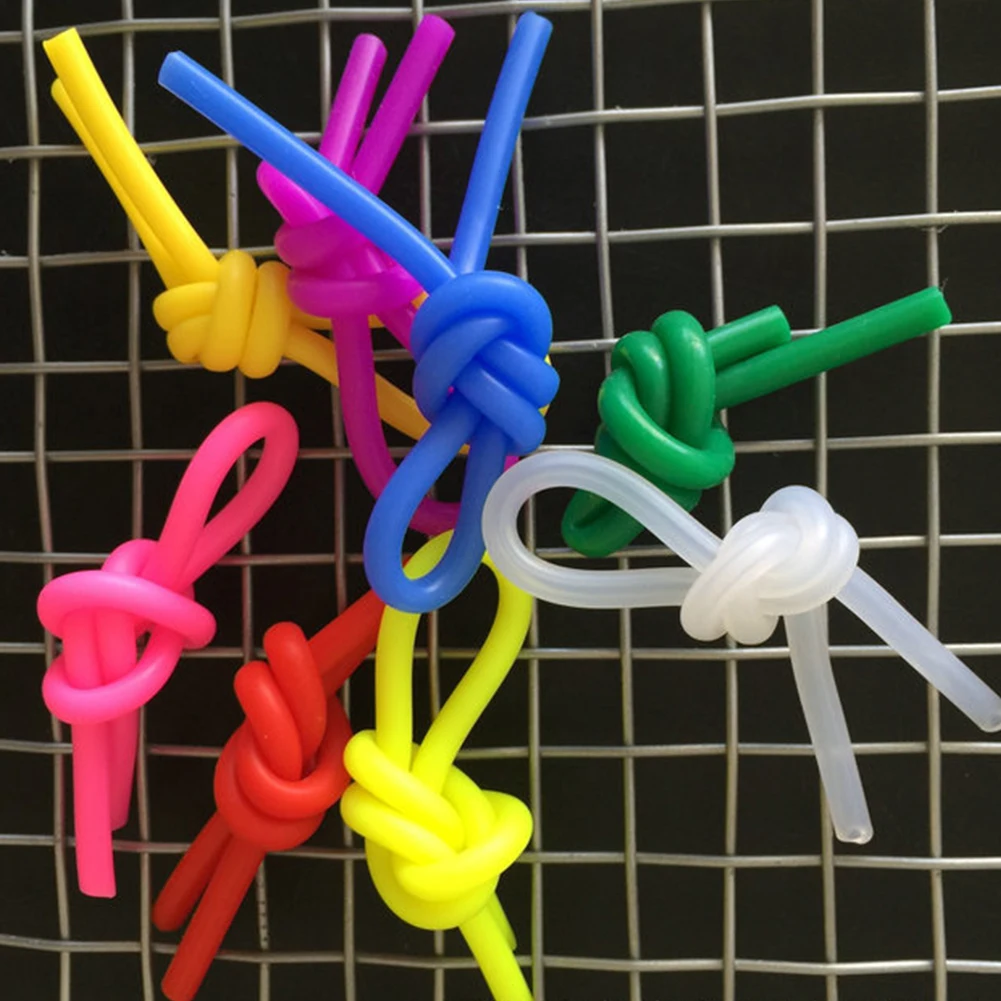 

High Quality Silicone Vibration Dampeners Flexible Tenis Racquet Elastic Anti-vibration Soft Strip Durable Random Color